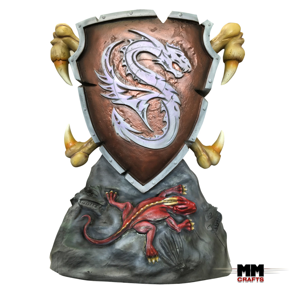 Dragon Shield 3D Fantasy Target and Base