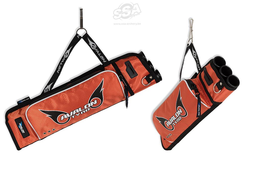 Avalon tyro 3 tube target quiver with side pocket